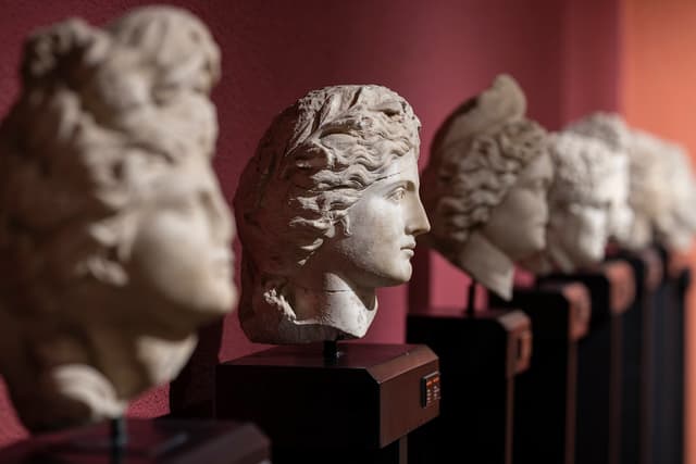 Busts representing characters